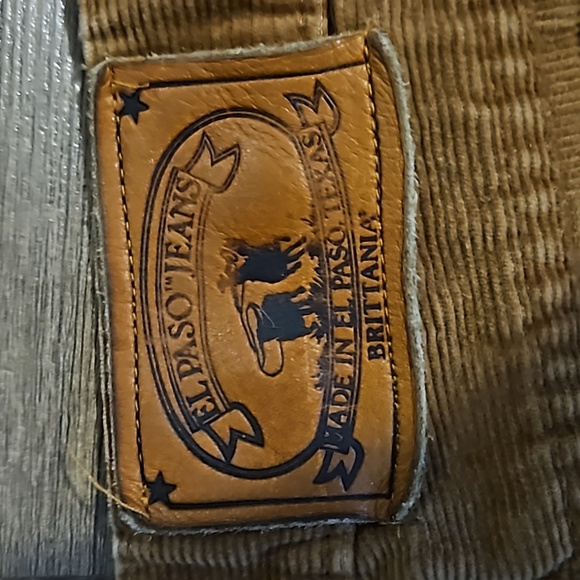 El Paso Jeans Corduroy Brown Pants Size 2 - Picture 3 of 7